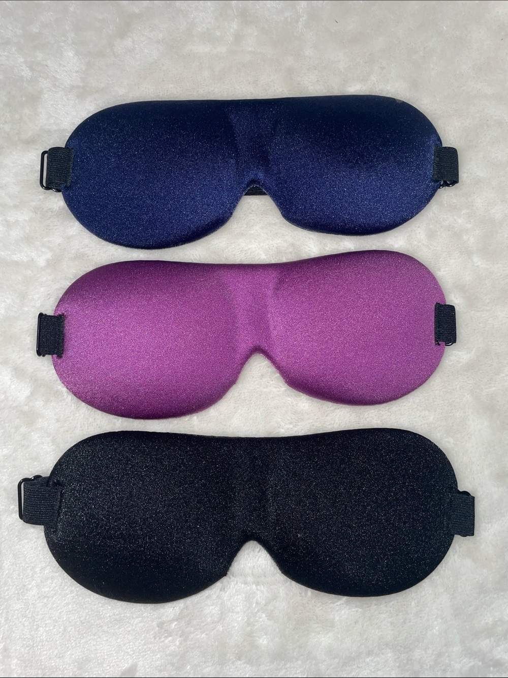 Luxury Sleep Mask - Black, Purple, Navy Eye Mask Set